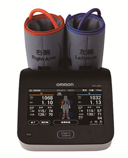 足関節上腕血圧比を測定する機器